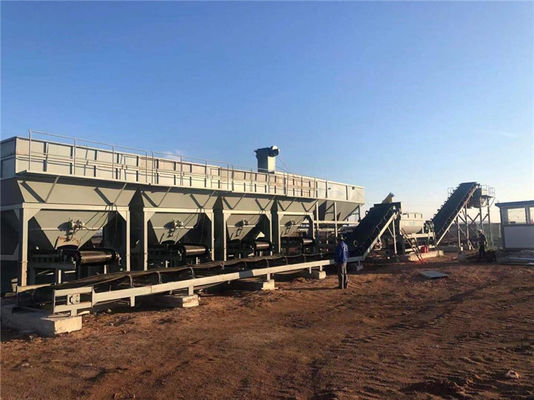 800t / H مصنع خلط التربة المستقر الأوتوماتيكي ، محطات الخلط الجاهزة ، إنتاجية عالية