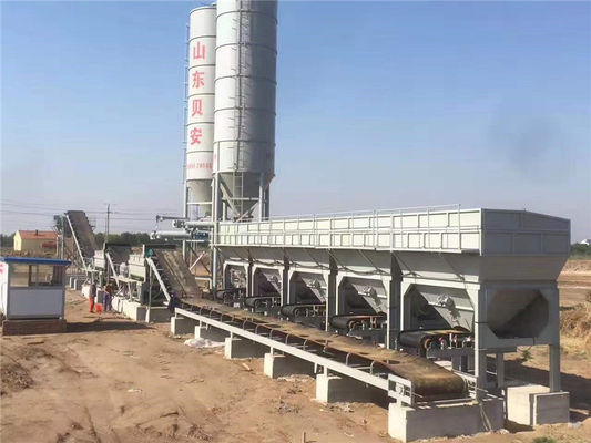 مصنع خلط التربة المستقر بقدرة 340 كيلو وات PLC يتم التحكم فيه لبناء السكك الحديدية
