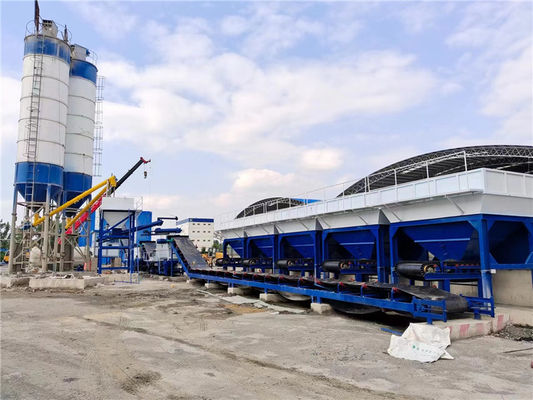 300t / H إلى 800t / H محطة خلط التربة المستقرة المستمرة للمواد الأساسية للطرق