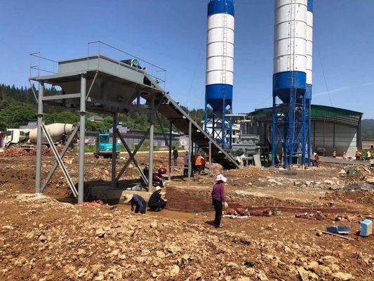 مشروعات بناء محطة مزج التربة المستقرة WDJ300/400/500/600 ناجحة